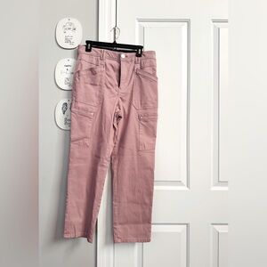 Democracy Pink Ankle Cropped Jeans